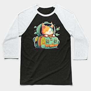 Travel Cat Cute Funny Gift - Love Cats Baseball T-Shirt